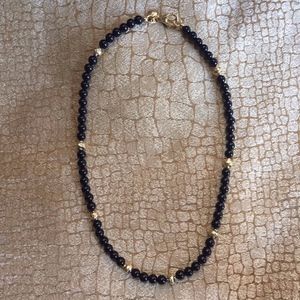 Toscana Italiana Black Onyx Necklace, Italian Made